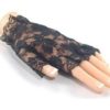 BFD One Pair Of Short Half Finger Floral Lace Gothic Steampunk Victorian Gloves, Black Lace Fingerless Gloves Ideal For Halloween Costume Accessory for ladies women. steampunk buy now online