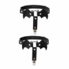 alisikee 2pcs Adjustable Bat-Shaped Leg Garter with Anti-Slip Clips, Elastic Gothic Thigh Ring Garter for Women and Girls - black - One Size steampunk buy now online