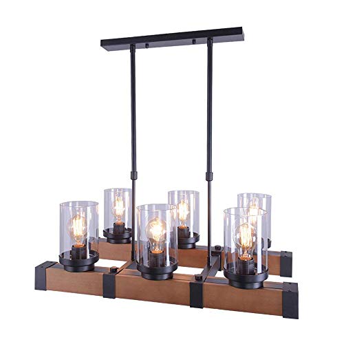 HUAQIMEI Led Ceiling Lights for Bedroom, Vintage Industrial Ceiling Pendant Lamp Shades Glass Pendant Lights for Dining Room/Living Room/Office/Cafe/Restaurant steampunk buy now online