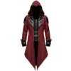 jieGorge Men Tailcoat Jacket Goth Steampunk Uniform Hoodie Party Outwear Long Sleeve Coat steampunk buy now online