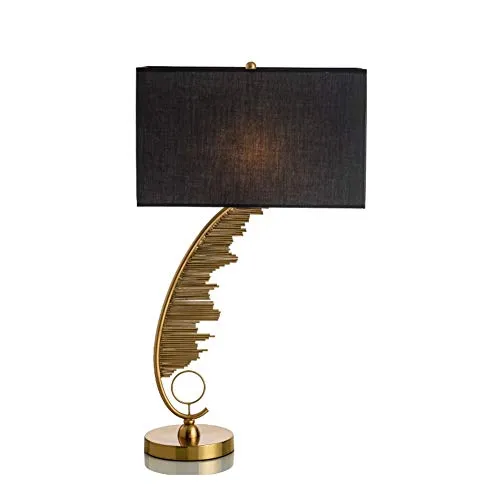 QJL_ANA Industrial Wind Metal Table Lamp, Creative Feather Light Body, Classic Black Shade, Fashion Simple Office Lamp, Individual Table Lamp steampunk buy now online