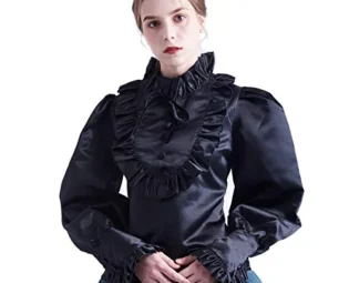 BLESSUME Medieval Victorian Blouse Women Vintage Lolita Top (2XL) steampunk buy now online