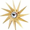 Gymqian 76Cm Sun Turbine Brass Creative Big Wall Hanging Clock Nelson Windmill Copper Aluminum + Black Walnut Quartz Silent Wall Watch Clocks Modern Nordic Home Hall Wall Decorative steampunk buy now online