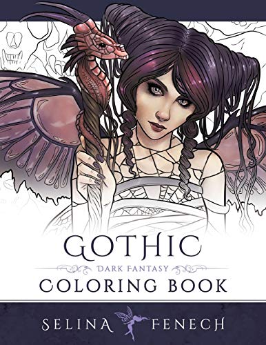 Gothic - Dark Fantasy Coloring Book: Volume 6 (Fantasy Coloring by Selina) steampunk buy now online