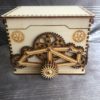 Handmade Wooden, Steampunk, Design - Mechanical, Opening Trinket, Box, Cogs, Gears & Screws by KalisthaCrafts steampunk buy now online
