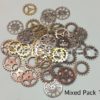Multi Pack of Cogs Gears Steampunk Charms for Pendants - Antique Silver, Golden and Red Copper by CelloexpressBags steampunk buy now online