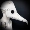 Plague Doctor Mask Steampunk Raven Mask Costume Cosplay Masquerade Halloween Mask Unisex Fully Adjustable White Silver Gears by 4everstore steampunk buy now online
