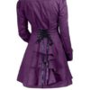 Purple Victorian Riding Jacket Gothic Steampunk Ruffle Back Fully Lined UK Sizes 10 12 14 16 by FrameAtLast steampunk buy now online
