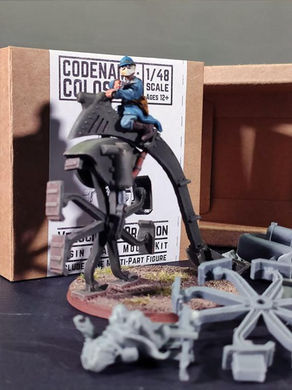 1/48 scale Codename Colossus Velocipede Dragoon Resin Kit by MachinationStudioSG steampunk buy now online