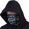 Spiral - Twisted Skulls - Multifunctional Face Wraps Black steampunk buy now online
