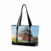 Hunihuni Laptop Tote Bag Vintage Steam Train Woman Large Capacity Canvas Shoulder Handbag fits 15.6 inch for Travel School Daily Use steampunk buy now online