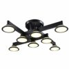 V.JUST Dimmable Led Ceiling Light with Remote, Industrial Lamp Interior Decor Ceiling Lighting Vintage Metal Ceiling Spotlight Chandelier Bedroom Living Room Dining Table Light 8X 3W Candlestick steampunk buy now online