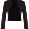 Women Casual Solid Open Front Cropped Coat Jacket Shrug Black(788-1) Medium steampunk buy now online Women Casual Solid Open Front Cropped Coat Jacket Shrug Black(788-1) Medium steampunk buy now online