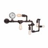 ZGYQGOO New Exotic Steampunk Vintage Wall Sconce - 5 Lights，Industrial Metal Water Pipe Retro Style Wall Light Lamp Rustic Wall Mount Light Fixture In Oil Rub Red Rust Finish steampunk buy now online