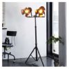 WJJ Floor Lamps Floor Lamp Industrial Retro Steampunk Spotlight E27 Black Baking Color Wrought Iron Tripod Floor Lamp With Foot Switch For Living Room Bedroom steampunk buy now online