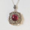 Dragon Breath Fire Opal Silver locket--silver locket.Mother's Day gift Christmas gift Valentines day bridesmaid gift by TwilightsCastle steampunk buy now online