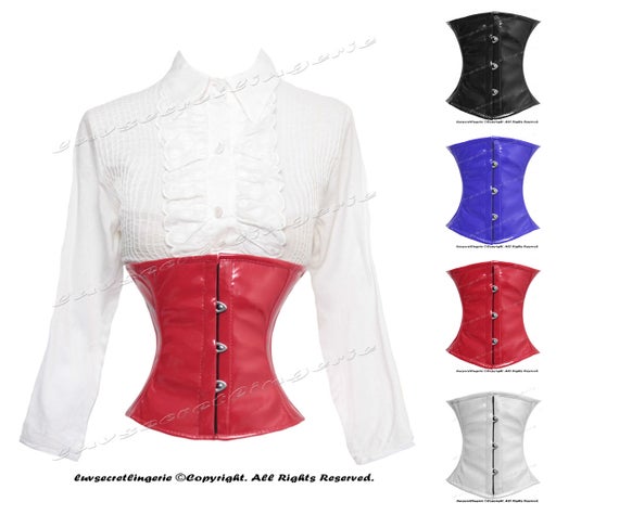 luvsecretlingerie Heavy Duty 18 Double Steel Boned Waist Training Underbust Tight Shaper Corset Waspie #8079 by leatherhaus steampunk buy now online