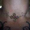 Sterling Silver Wire Tied Celtic Knot Necklace with Intricate Handmade Chain Very Delicate OOAK GIRLY and Earthy Choker free shipping in USA by AJsCalico steampunk buy now online