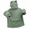 OPIAL Women Novelty Frog Hoodie Cute Zip up Green Hooded Top Sweatshirt Loose Pullover Top(A-Green,3XL) steampunk buy now online