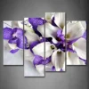 Bunch Of Flowers In White And Dark Purple Wall Art Painting Pictures Print On Canvas Flower The Picture For Home Modern Decoration steampunk buy now online