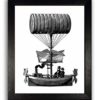 Flying Steampunk Ship Art Print, Victorian Machine Poster, Home Wall Decor 8 x 10 inches steampunk buy now online