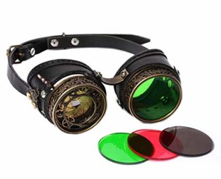 Sunglass Fashion Cosplay Party Masquerade Props Steampunk Glasses Vintage Punk Goggles steampunk buy now online