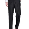 Chums Mens Stretch Waist Formal Smart Work Trouser Pants Hidden Elasticated Trousers Elasticated Trousers Black 40W / 31L steampunk buy now online
