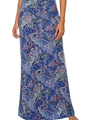 Women's Bohemian Style Print Long Maxi Skirt (L, 7) steampunk buy now online