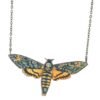 Deathhead moth Necklace- Wooden Vintage inspired jewellery by DelphisDelights steampunk buy now online