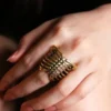 Human Ribcage Skeleton Ring - brass metal work by SeptemberRoom steampunk buy now online