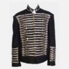 Inspired from Michael Jackson braided jacket, heavy braided jacket, steampunk jacket, braid jacket - Steampunk Military Uniform by DesignerdressStore steampunk buy now online