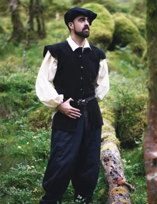 Men Vest Renaissance-Style velveteen overcoat - Steampunk Pirate Fantasy Medieval Renaissance Costume Cosplay larp by CostureroReal steampunk buy now online