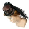Mini Tophat with veil, Steampunk Hat, Victorian Minihat by Nashimiron steampunk buy now online