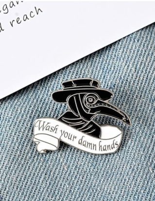 Plague Doctor Enamel Pin Set | Steampunk | Jewelry Gift by DakiPets steampunk buy now online