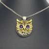 Purple Eyed Owl Pendant by StetsiArt steampunk buy now online