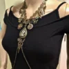 Steampunk Body Chains. Shoulder Necklace. Steampunk Jewelry. Shoulder Chains. Body Jewelry. Steampunk Body Necklace by MirelasFashionChains steampunk buy now online