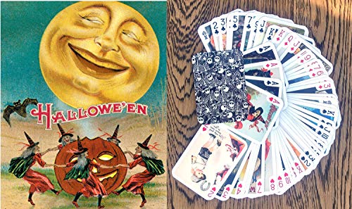 Halloween Playing Cards (Poker Deck 54 Cards All Different) Vintage Halloween Cards Reprint steampunk buy now online