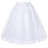 Belle Poque?Retro Vintage Dress Crinoline Petticoat Underskirt Skirts, White (BP229), Medium steampunk buy now online