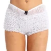 iiniim Womens Layer Lace Frilled Ladies Knickers Fully Lined Hot Pants Short Style Panties White One Size steampunk buy now online