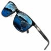 DUCO Unisex Metal Classic Polarised Sunglasses with UV400 Protection for Outdoor Sports 3029H (Blue) steampunk buy now online
