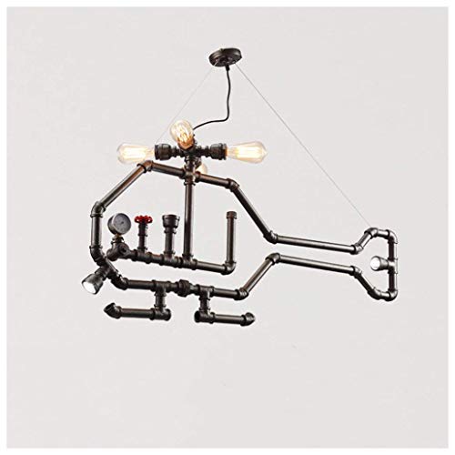 HIMA Industrial Pipe Chandelier Retro Metal Pendant Light for Bar,Club,Restaurant E27 steampunk buy now online