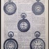 Parksmoonprints Clocks Vintage Dictionary Wall Art Picture Print Steampunk Alice In Wonderland Industrial Gramophone Camera Telephone steampunk buy now online