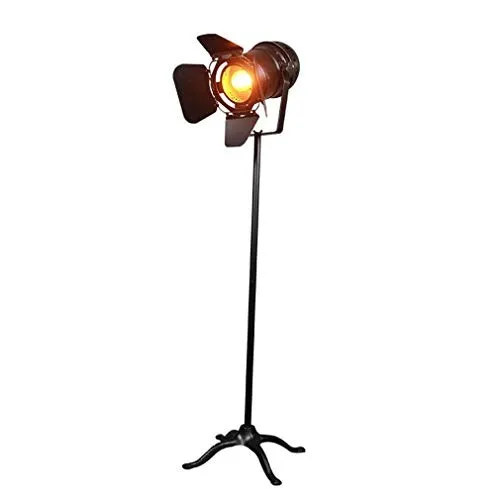 TATANE Floor Lamp Industrial Retro, Vintage Black Standing Light Spotlight Adjustable Steampunk Marine Wrought Iron Searchlight for Living Room Bedroom, E27 steampunk buy now online