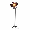 TATANE Floor Lamp Industrial Retro, Vintage Black Standing Light Spotlight Adjustable Steampunk Marine Wrought Iron Searchlight for Living Room Bedroom, E27 steampunk buy now online