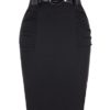 Kate Kasin High Waist Stretch Pencil Skirt Black Size M KK0271-1 steampunk buy now online