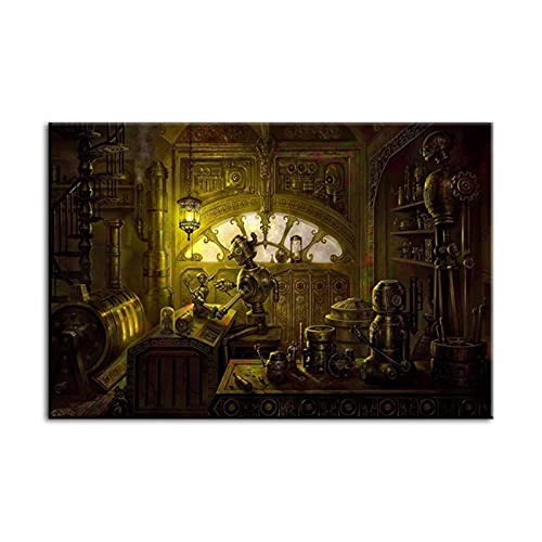 Hd Print Poster Home Decoraiton Canvas Game Steampunk Fantasy Painting Wall Artwork Modern for Bedroom Picture-28x40 inch No Frame steampunk buy now online