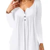 Amoretu Long Sleeve Tops Women Casual Shirts Summer Plus Size Blouses White Size 22 24 steampunk buy now online Amoretu Long Sleeve Tops Women Casual Shirts Summer Plus Size Blouses White Size 22 24 steampunk buy now online
