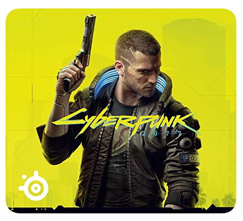 SteelSeries QcK Large Cyberpunk 2077 - Gaming Mouse Pad - 450 mm x 400 mm x 2 mm - Fabric - Rubber Base - Cyberpunk 2077 Edition steampunk buy now online