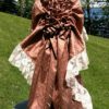 Bronze Mauve Silk Tie on adjustable Cindy Bustle Skirt Victorian Steampunk Renaissance Special Occasion OS fits most by C4Clothiers steampunk buy now online