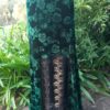 Floral embossed velvet skirt in a stunning forest green tone with a blue/black lace front insert. Size Medium (Aust size 12-14). by FlourishDesignsJeht steampunk buy now online